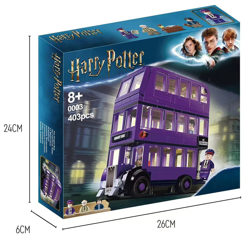 Compatible with LEGO Harry 75957 Potter building block assembly model, street scene knight bus, children's toy gift Compatible with LEGO Harry 75957 Potter building block assembly model, street scene knight bus, children's toy gift