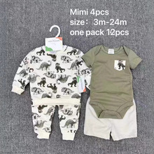 外贸原单卫衣套装批发新款欧美短袖可爱卡通儿童棉质童装套装跨境