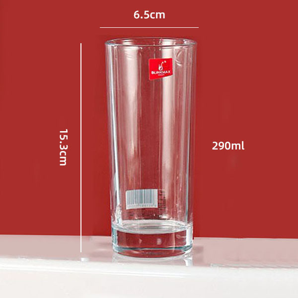 Lizun taza de agua de vidrio transparente taza de leche copa de vino blanco copa de cerveza taza de comedor redonda taza cuadrada engrosada taza recta