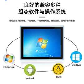 10.1寸-23.8寸嵌入式宽压安卓工控工业一体机 触摸控工业平板电脑