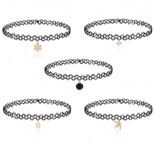 �羳�Ʒ�W�����R�d80s�Lchoker���U��tattoo���ĵ����y���Ȧ