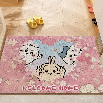to Care For, Foyer Mat, Avtomobil döşəmə paspasları - sakura-three-jis-4060cm-silk-circle-floor-mat