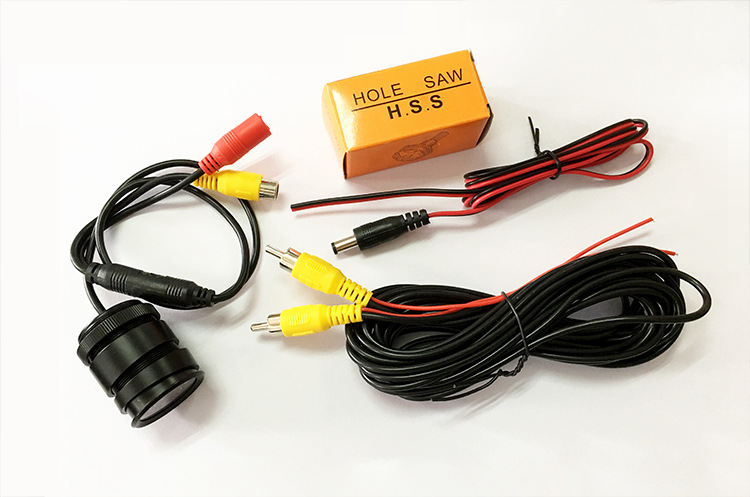 Perforated 28mm Car Camera 8Led Hd Infrared Night Vision Reversing Camera Rear View Rear Camera Wide Angle