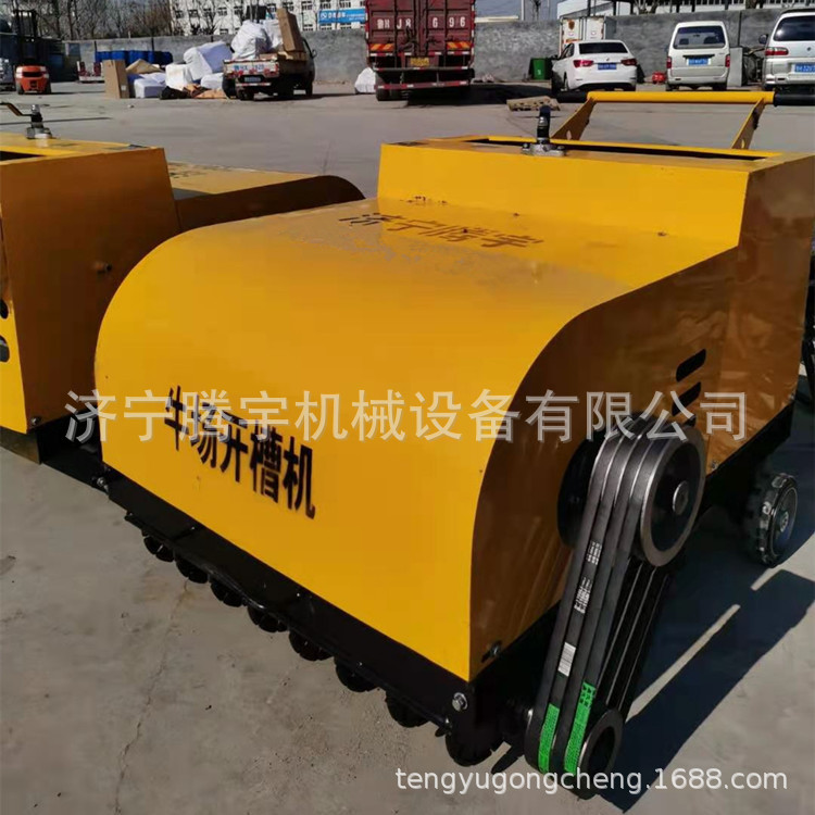 电动800型牛场刻槽机价格 奶牛场地面开槽机厂家 牧场防滑拉槽机