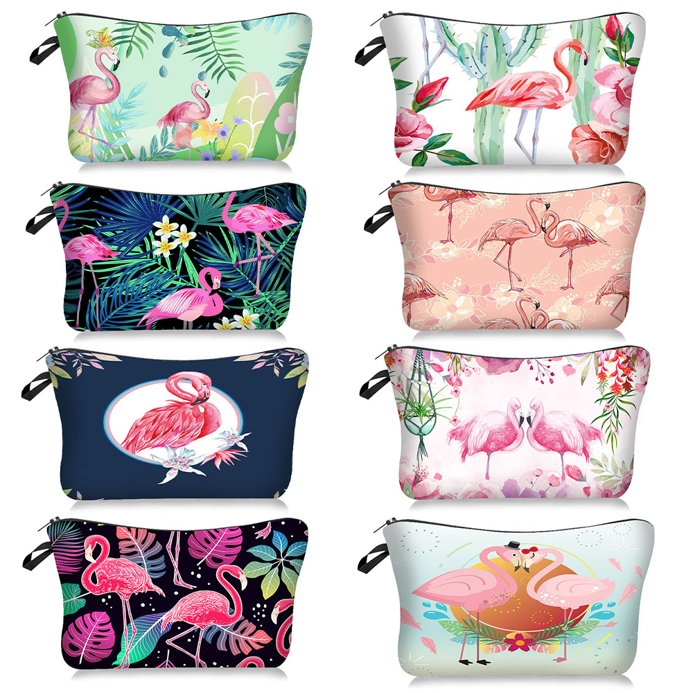 Vintage Style Beach Animal Polyester Square Makeup Bags display picture 1