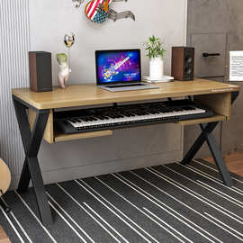 Z1T实木琴桌电钢琴桌子录音棚工作台音乐工作桌编曲工作台调音台