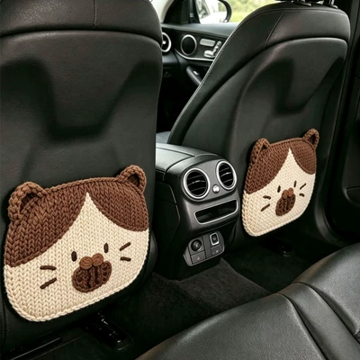 Cartoon Car Seat Back Anti-Kick: Chair back anti-kick pad