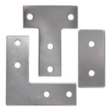 Placa de conexión cruzada en forma de L en forma de T 2020 / 3030 / 4040 / 4545 sección de aluminio pieza de conexión de esquina de ángulo recto