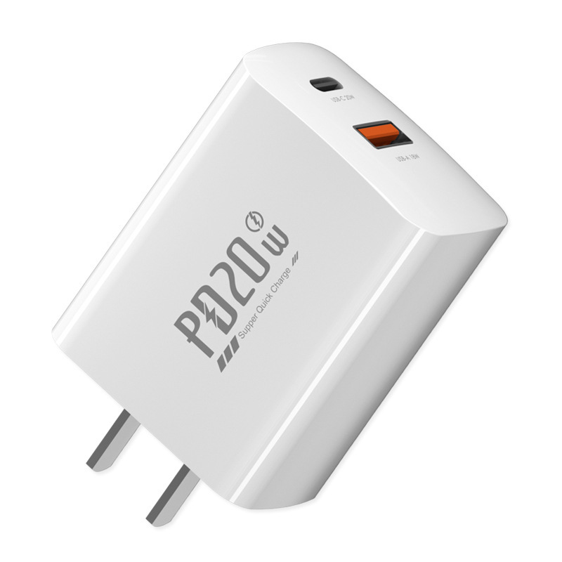 スポット PD20W 高速充電ヘッド USB+TypeC デュアルポート Apple Huawei Xiaomi 携帯電話充電器 3C 認証に適しています|undefined