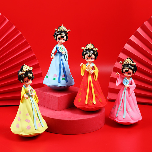 Daxianda Boudoir Lady Figurine, Creative Home Decor Doll, Handmade Souvenir from Xi'an