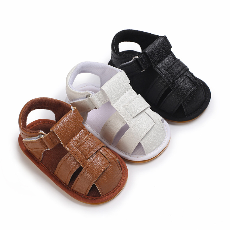 Baby shoes summer 0-1 year old baby shoes cow gold sole non-slip sandals toddler shoes a generation of hair