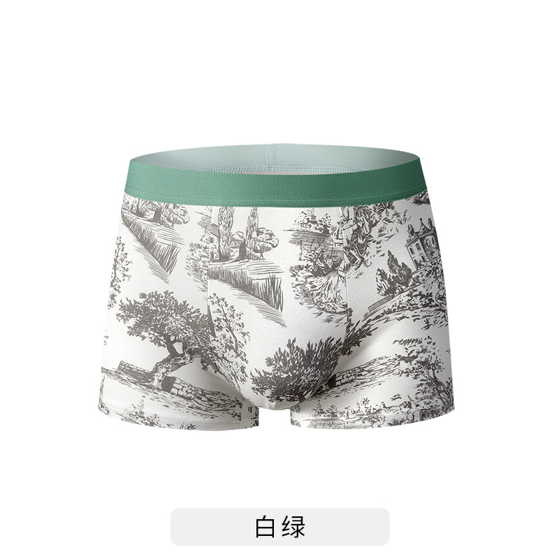 Nuevas pantalones chinas de hombre algodón seda de morera 7A antibacteriana entrepierna transpirable piel cómoda cintura media pantalones al por mayor