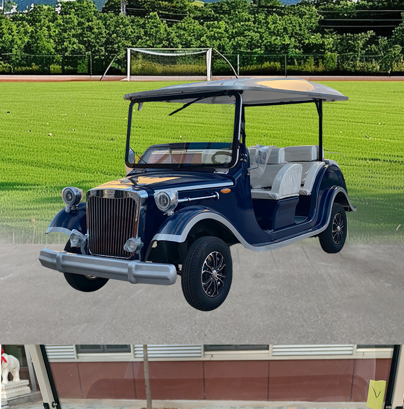 8-Seater Electric Sightseeing Car for Tourist Areas, Real Estate Sales Offices, House Viewings, Hotel Receptions, and Vintage Car Tours