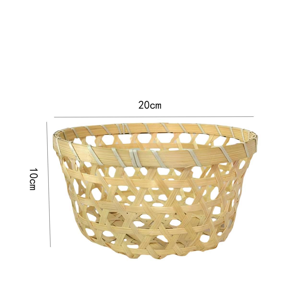 Cestas de bambú trenzadas, cestas de bambú huevos, bandejas hechas a mano, productos de bambú, pan al vapor, cestas comerciales de pan doméstico