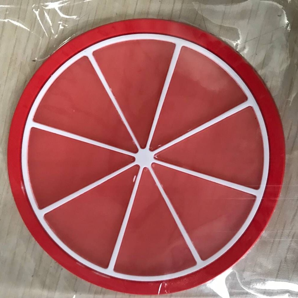 A1814 colorido jalea color fruta forma montaña de silicona taza estera creativo antideslizante almohadilla de aislamiento montaña