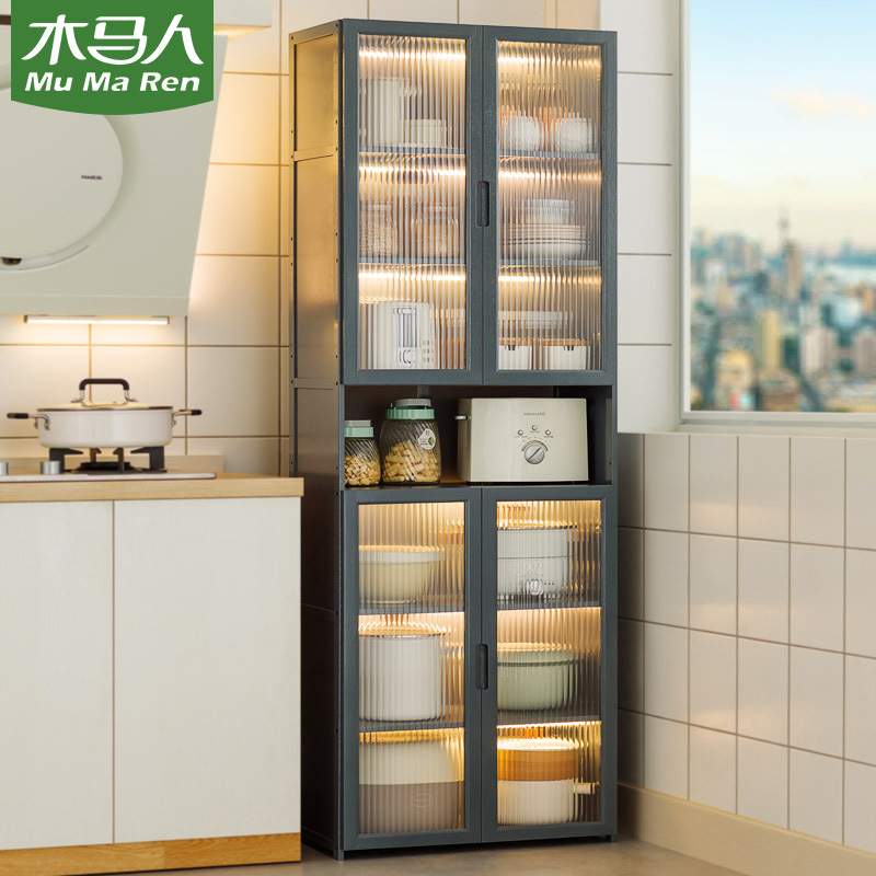 Dining cabinet storage wine cabinet storage tea side cabinet living room modern simple wall-mounted home kitchen cabinet cupboard