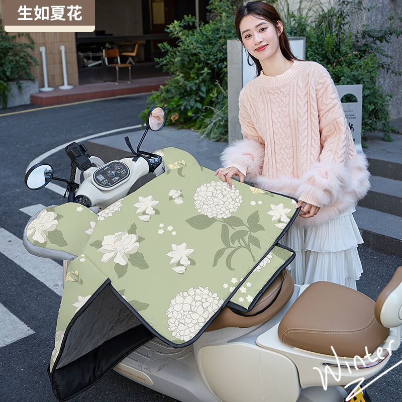 2025年新型電動車用防風カバー 冬用卸売 裏起毛 厚手 保温 防寒 防水 防風カバー|undefined