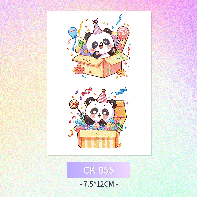 Glitter mariposa cara pegatinas tatuaje pegatinas hadas lavable impermeable de larga duración lindo unicornio ciervo Luna Estrella Planeta