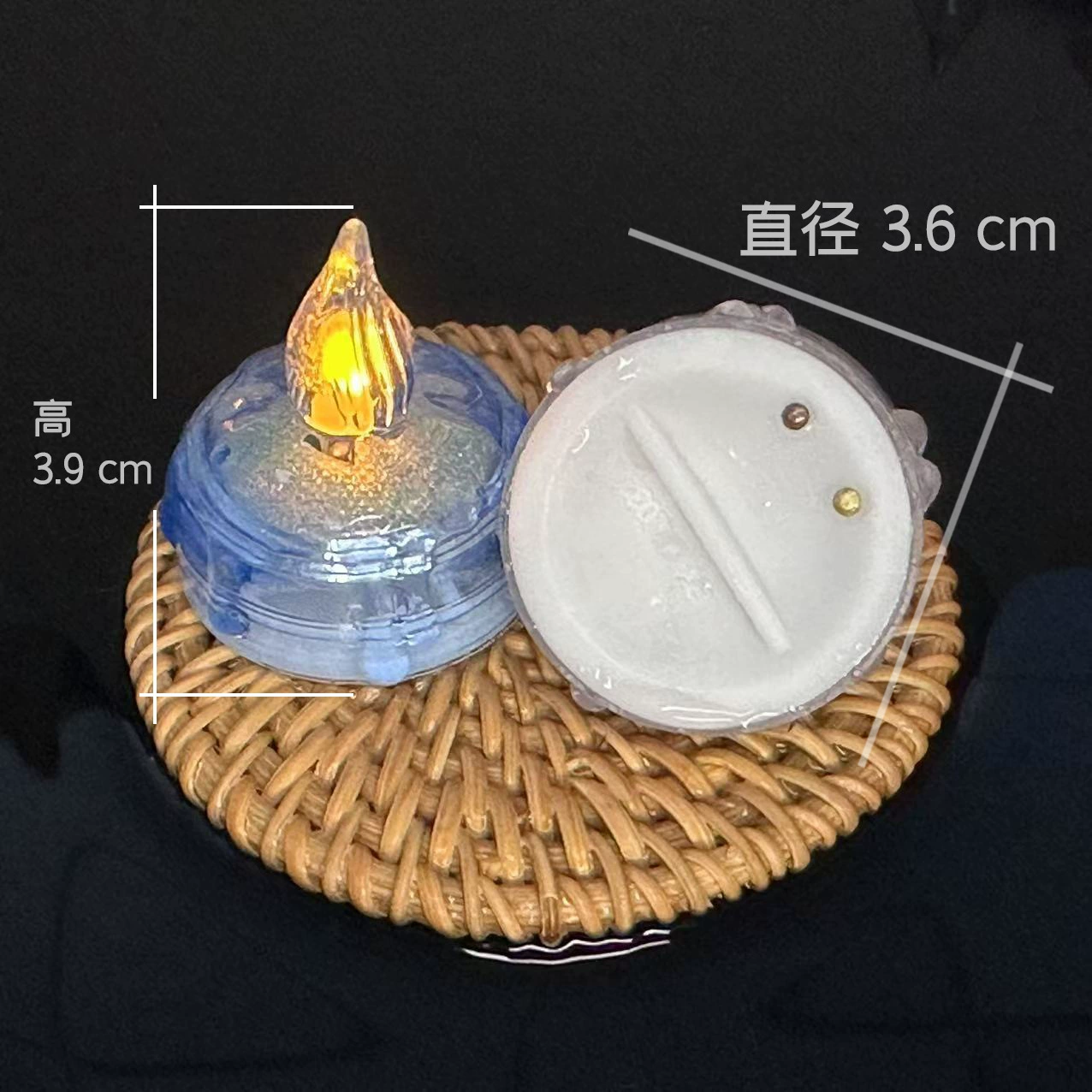 LED водонепроницаемая свеча, водные украшения, реквизит, Amazon
