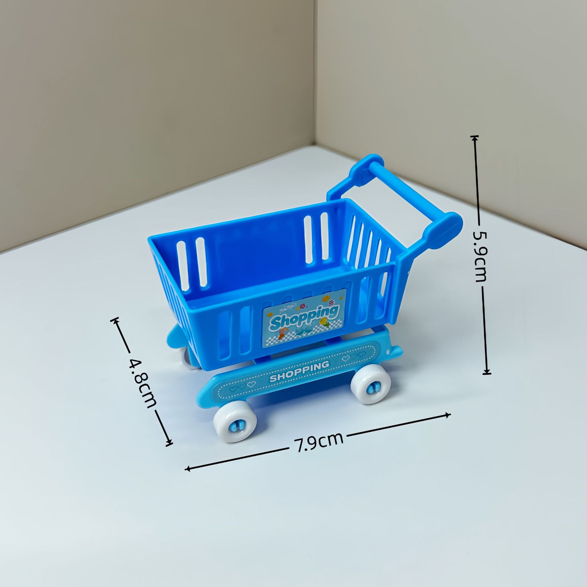 Blue shopping cart