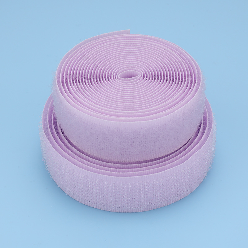 Velcro de color al por mayor 2cm de ancho gancho texturizado sin adhesivo de espalda pegatina madre ropa de bebé zapatos y sombreros pegados hebilla