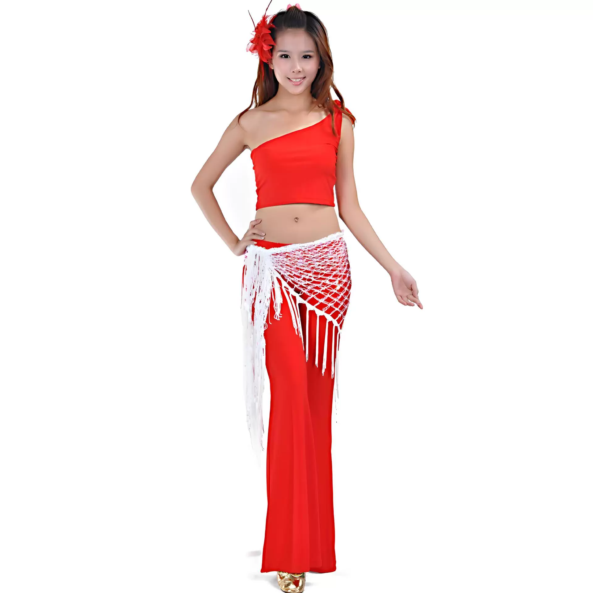 Треугольный шарф-шаль Belly Dance костюм для Belly Dance пояс для талии, хвостовой шарф сомбреро с бисером