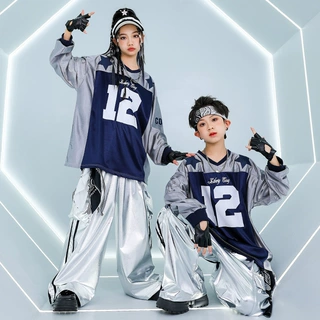嘻哈童装潮牌街舞儿童潮服男童hiphop卫衣休闲裤套装女童演出服秋