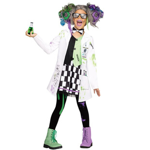 Halloween Crazy Scientist COS Fun Experimental Scientist Children's Professional Kindergarten Stage Play Costume