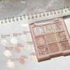 Transparent acrylic matte eyeshadow palette, eye shadow, nude milk tea, wide color palette