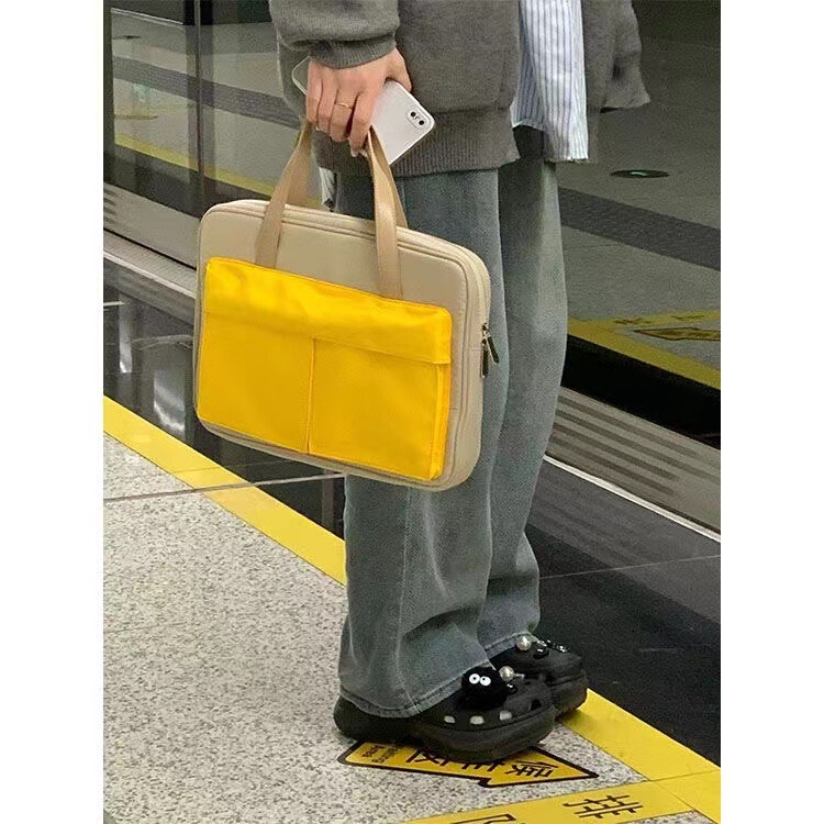 2023 new laptop bag female commuter drop-resistant protective case Apple Huawei Lenovo 15.6 notebook bag