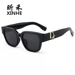 Cross-Border European and American Big-Name D Fashion Sunglasses Trendy Men's and Women's Versatile Sunglasses Large Frame Street Photography Outdoor Glasses
