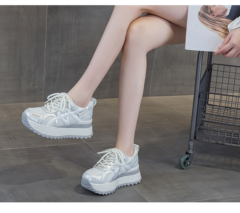 Giày sneaker nữ đế dày chunky phong cách thể thao thời trang mới thu 2026 — M2878 đen, M 2878m màu, M2878 màu đỏ, M2878 màu xanh lá cây chi tiết 29