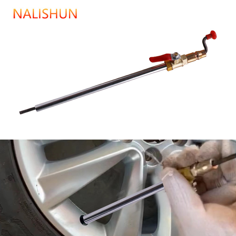Neumático de coche manivela rápida varilla inflable neumático de camión grande varilla recta Inflador de coche eléctrico Universal Air Rod