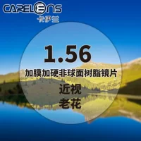 1,56 линза для близорукости класс A Plus пленка Hard HMC Сверхлегкая ультраплоская Смола асферическая зеленая пленка линзы с высокой дисперсией оптом