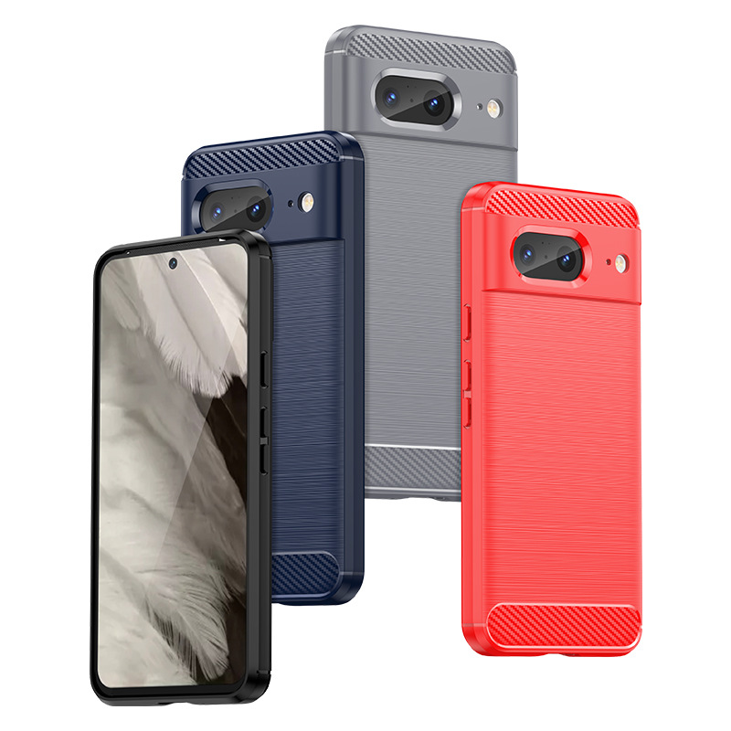 Aplicable a la caja del teléfono móvil Google 8 Pixel8Pro funda protectora cepillado todo incluido Google 8A silicona suave resistente a la caída Google