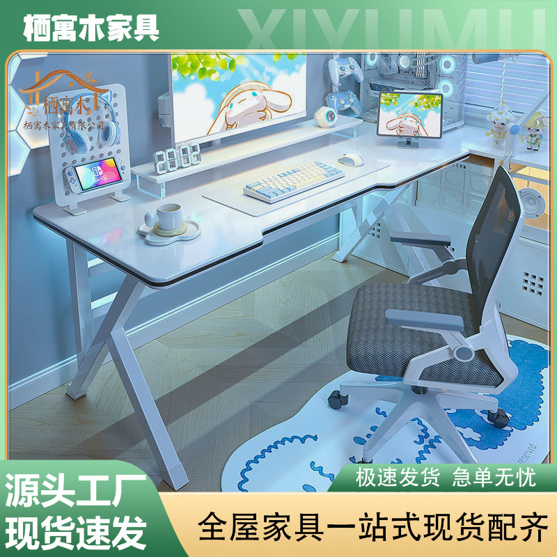 Computer desk for bedroom, home office desk, simple modern gaming desk, desktop writing desk, student writing desk, workbench