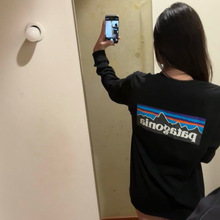 pata��������M's L/S P-6 Logo RESPONSIBILI-TEE�h�����}�L��T��