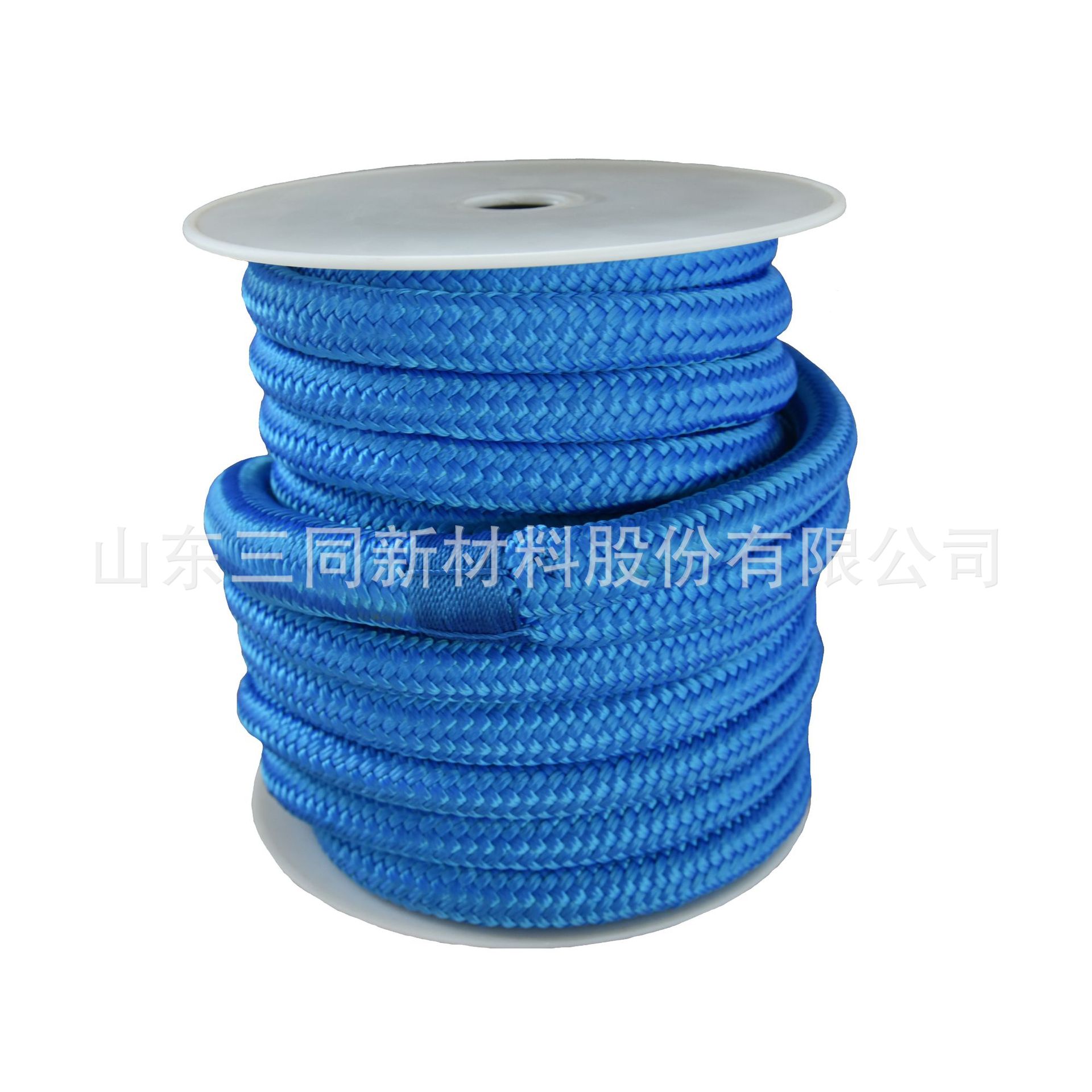 户外绳丙纶绳 高强丙纶绳白间蓝双色丙纶编织绳支持D制颜色可选