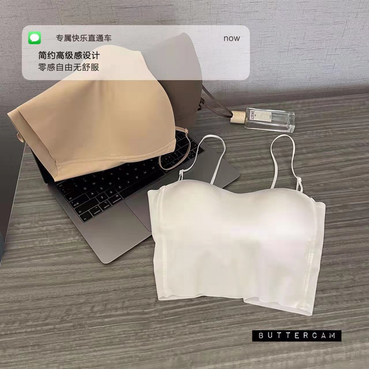 2885 Chaleco de una sola pieza camisola sin costuras push up camisola inalámbrica ropa interior anti-exposición tubo superior belleza sujetador trasero