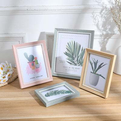 簡約複古歐式5-10寸 A4挂牆擺台立體相框 畫框照片牆可定制批發