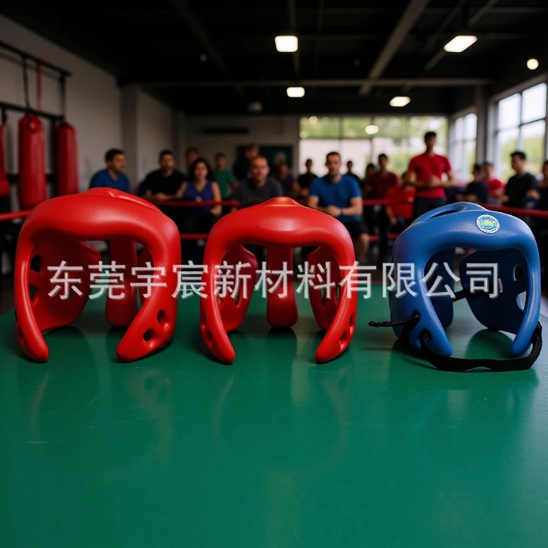 Customized Pu Self-Skinning Anti-Collision Face Protection Helmet Boxing Sports Training Face Protection Helmet Prop Motorcycle Helmet Liner