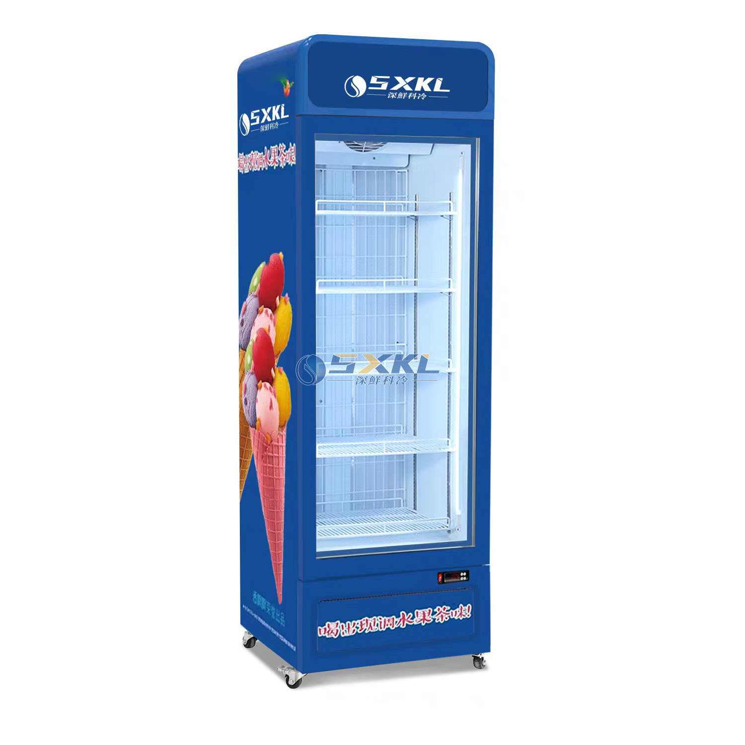 冷冻展示柜商用冷藏保鲜急冻肉类冰淇淋单门双门立式展示低温冰柜