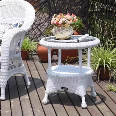 Mesas y sillas al aire libre patio jardín villa balcón al aire libre mecedora ratán casual combinación de sillas de ratán muebles de terraza al aire libre