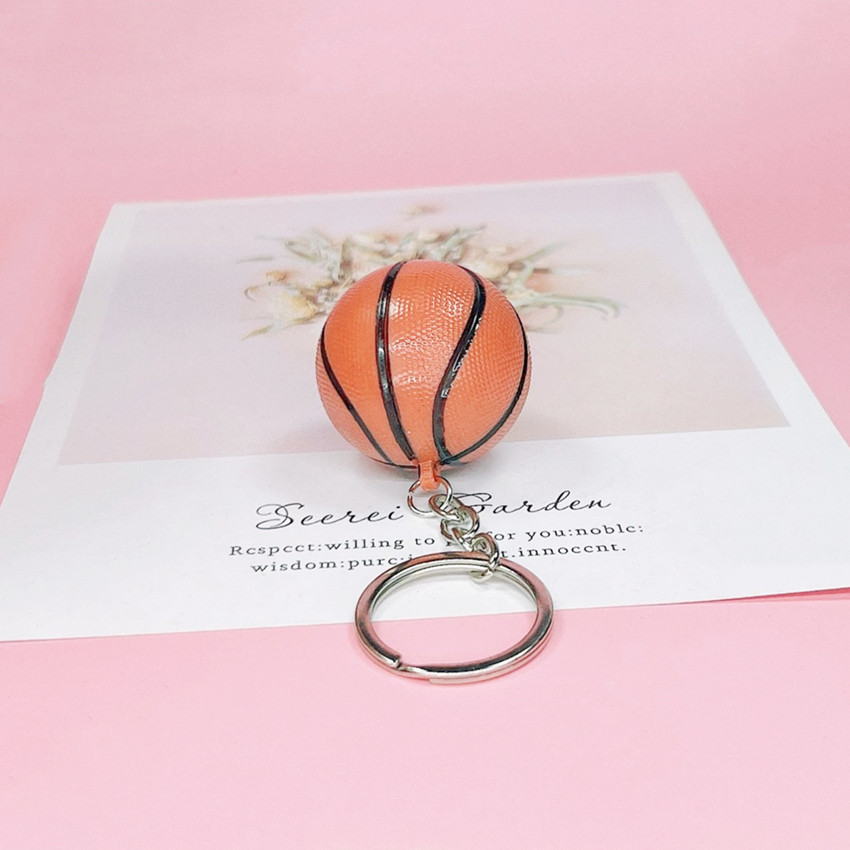15g Weight Keychain Classification 1 Piece Quantity Daily Occasion Plastic Material Basketball Pattern Unisex Gender Sports Style 1 Piece Sports Basketball Plastic Unisex Keychain 9