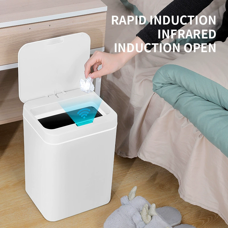 Smart induction creative plastic garbage can for home use, fully automatic