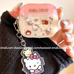 ins卡通可爱kt猫适用苹果airpodspro3代耳机套2/4软硅胶保护壳女