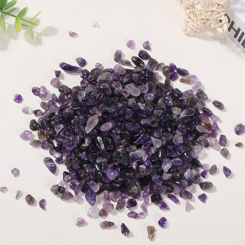 Amethyst gravel, small crystal gravel, small stone for fish tank, flowerpot pavement decorative stone