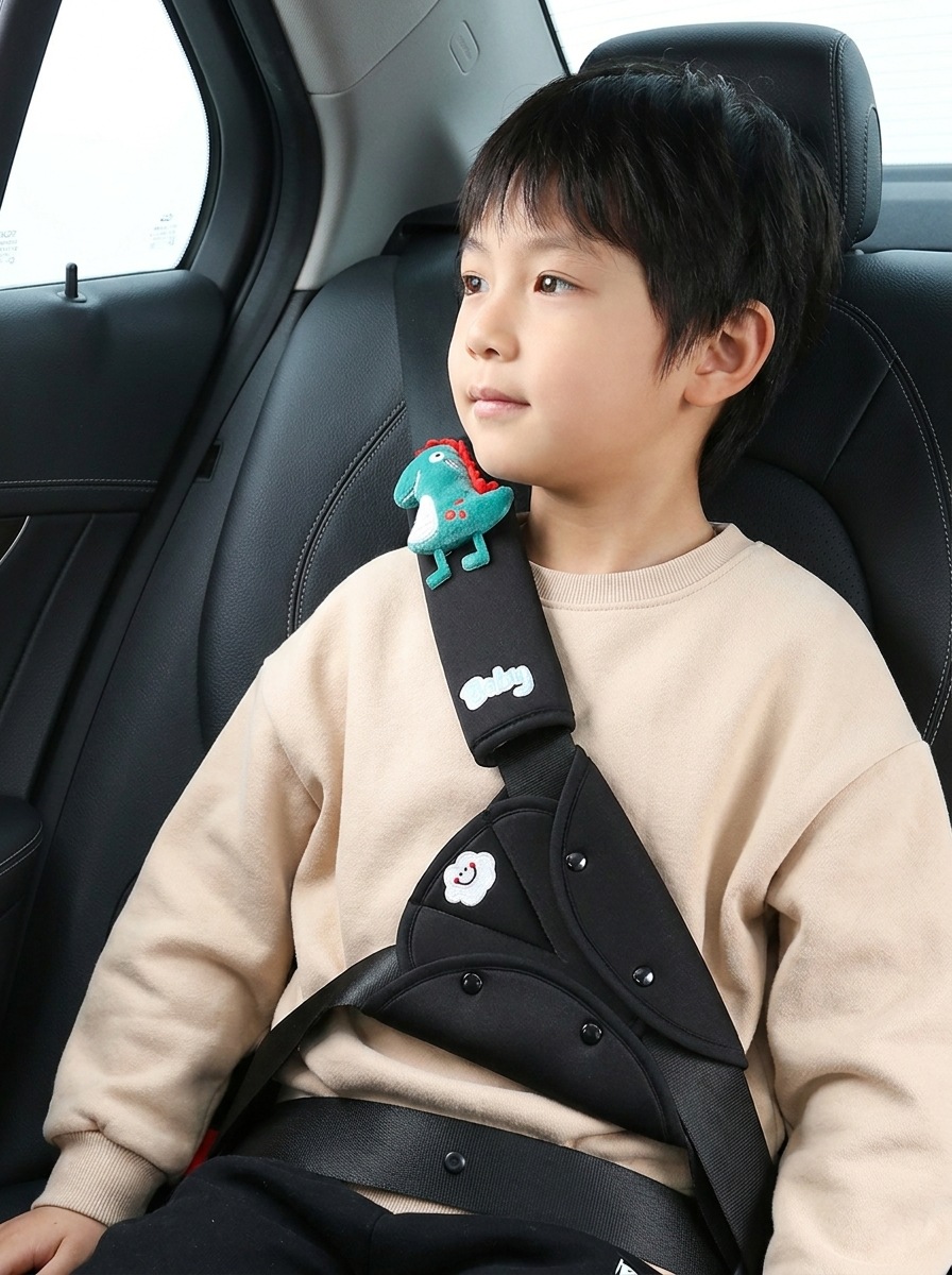 Car Seatbelt Shoulder Pad, Children's Anti-Neck Strangulation Protective Cover, Cartoon Car Seatbelt Belly Protector, Cross-Border Hot Item