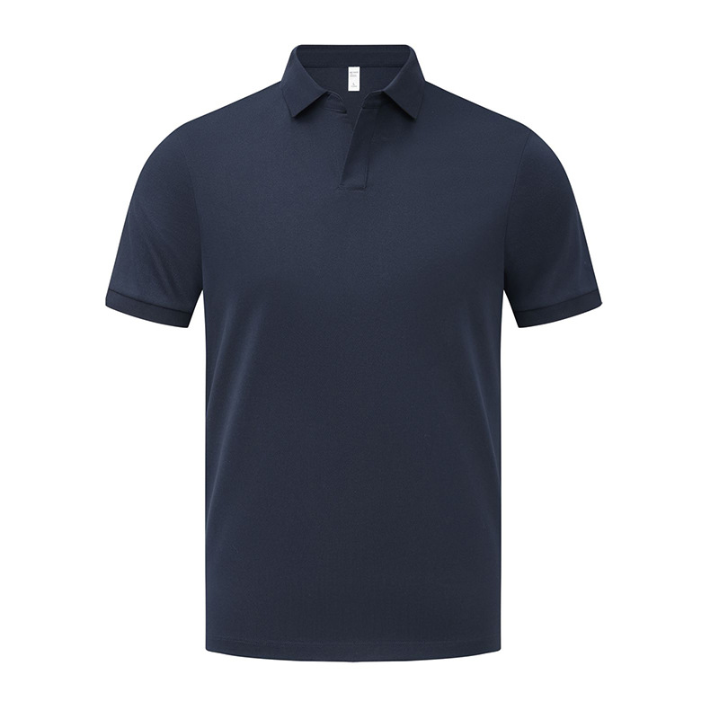 220g 40 algodón de perla de manga corta Polo impresa LOGO ropa de oficina ropa de trabajo ropa de trabajo impresa bordada