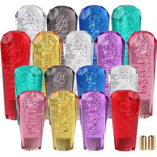 Car Modified Manual Crystal Diamond Gear Head Acrylic Extended Led Lantern Gear Lever Wave Stick Head